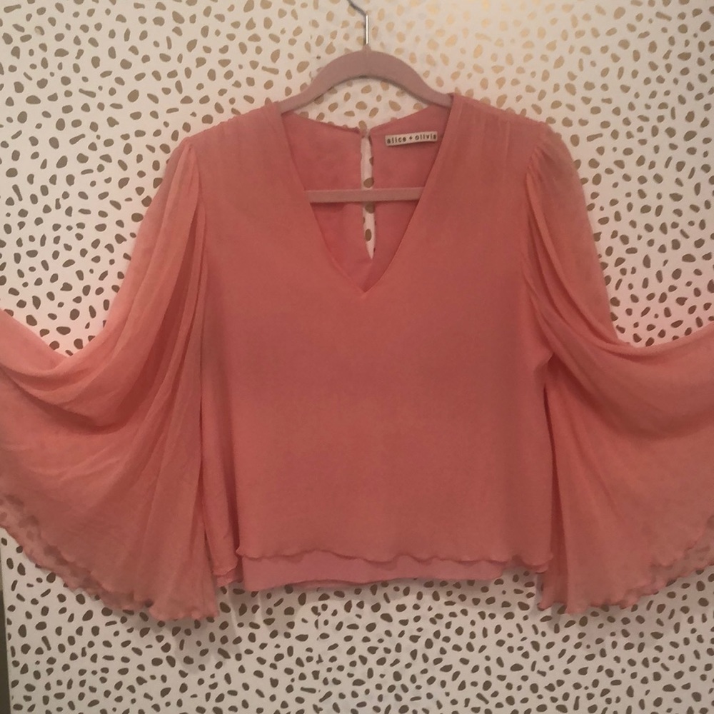 Alice+Olivia sheer lined top